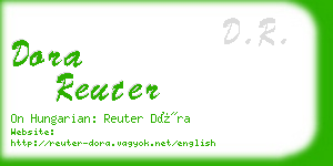 dora reuter business card